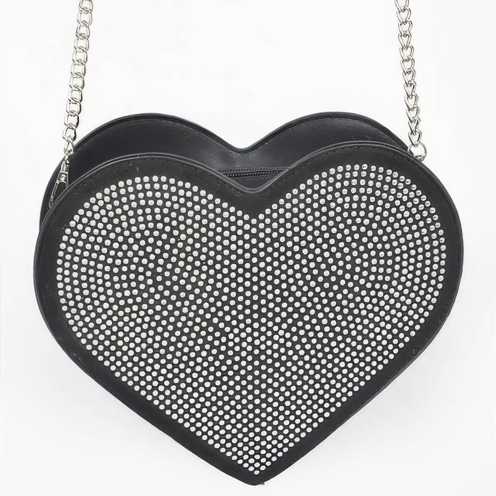 Hot Fix Heart Shape Bag